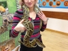 Posing with a burmese python